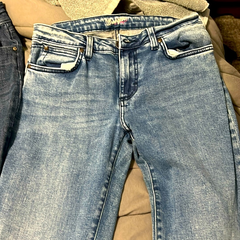 2 Wrangler Bootcut jeans